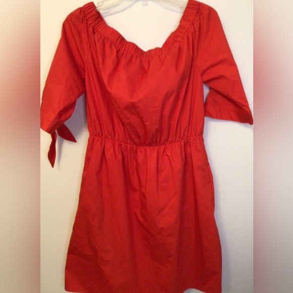 NWT H&M red Off shoulder dress size 12 - Picture 4 of 6